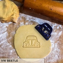vw beetle cookie cutter car cookies baking cooking volkswagen golf transporter christmas easter 3d print model - Mito3D
