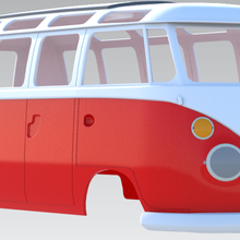vw ônibus 21 janela 1 10 rc corpo Volkswagen 2 combi rádio controle 3d print model - Mito3D