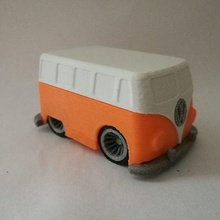 vw-bus-Kunst-Spielzeug-Auto-Hippie-Frieden, Liebe Spiel Busse Spielzeug weil badass 3d print model - Mito3D