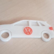vw car key ring various 3d print model - Mito3D