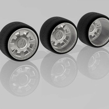 vw custom wheels 1 24 & 25 scale car modelling 1:24 1:25 custm 3d print model - Mito3D