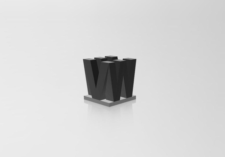 vw Deko Wagen Sport tv Film Serie Box Stand Dekoration frei Logo 3d print model - Mito3D
