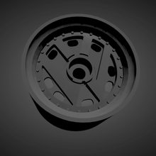vw emblema aros freios pneus quente rodas carros poli 3d print model - Mito3D