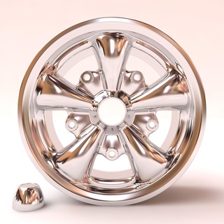 vw empi 5 parlato ruote wv ruota cerchio disco rc classico diorama scarabeo tamiya hotwheels 3d print model - Mito3D