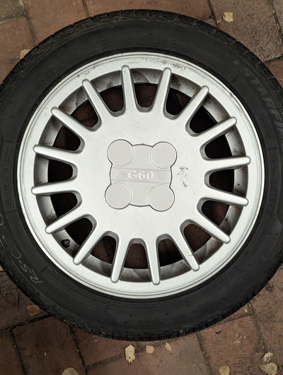 vw golfe g60 sebring roda cobrir bainha volkswagen golf2 borda alumínio vr6 clássico carro vag carros 3d print model - Mito3D
