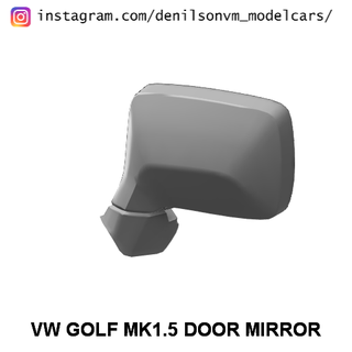 vw golf mk15 puerta espejo 1 24 25 retrovisor Volkswagen 3d print model - Mito3D