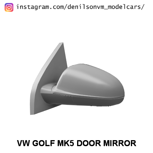 vw golf mk5 kapı ayna yan 1 24 25 retrovisor Volkswagen 3D print model - Mito3D