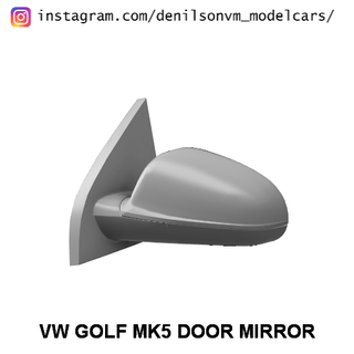 vw golf mk5 kapı ayna yan 1 24 25 retrovisor Volkswagen 3d print model - Mito3D