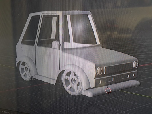 vw golf sesli 1 64 araba kombi t1 t2 kool elma cips sıcak tekerlekler döküm diyoramalar 3d print model - Mito3D