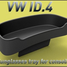 vw id4 lunettes soleil articles plateau console centre 3d print model - Mito3D