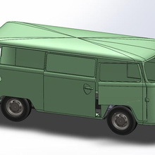 vw kleinbus t2 Spiel Fahrzeuge vw-bus volkswagen openrc 3d print model - Mito3D