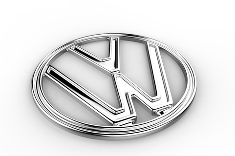 vw logo emblème 3d print model - Mito3D