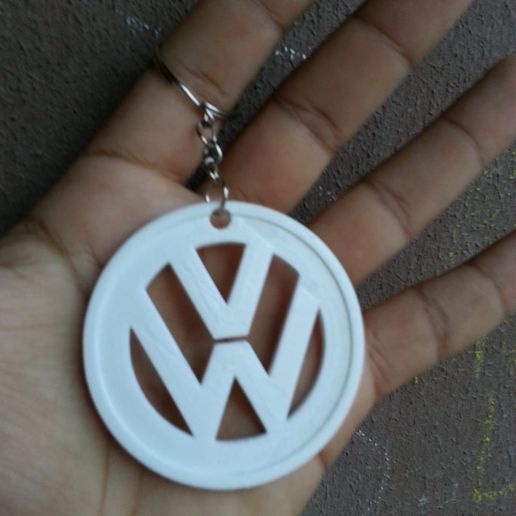 vw logo llavero llave anillo Volkswagen pelota fitito cadena auto coches original coche vehiculo Arte 3D print model - Mito3D