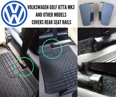 vw mk1 mk2 mk3 golf Jetta posterior asiento cubre rieles 3a0 881 347 348 carril cubierta carcasa funda final gorra Volkswagen Conejo vento vr6 corrado 3d print model - Mito3D