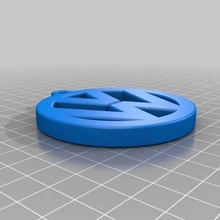 vw collier symbole accessoires 3d print model - Mito3D
