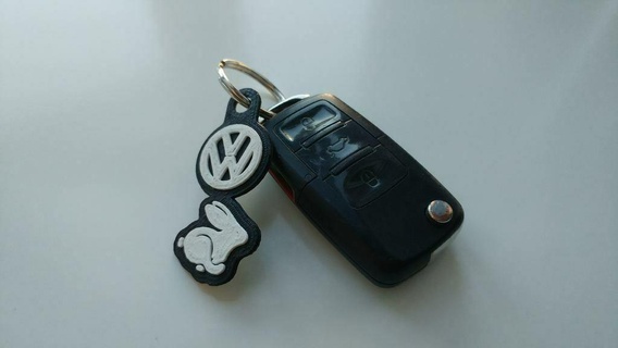 vw lapin porte clés 3d print model - Mito3D