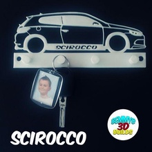 vw Scirocco clé bande titulaire soutien + mur tatouage supplémentaire 3d print model - Mito3D