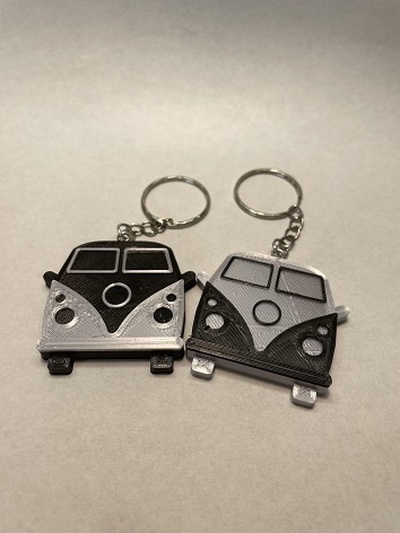 vw t1 bulli key chain fob car keychain bus t5 accessories props fashion 3d print model - Mito3D