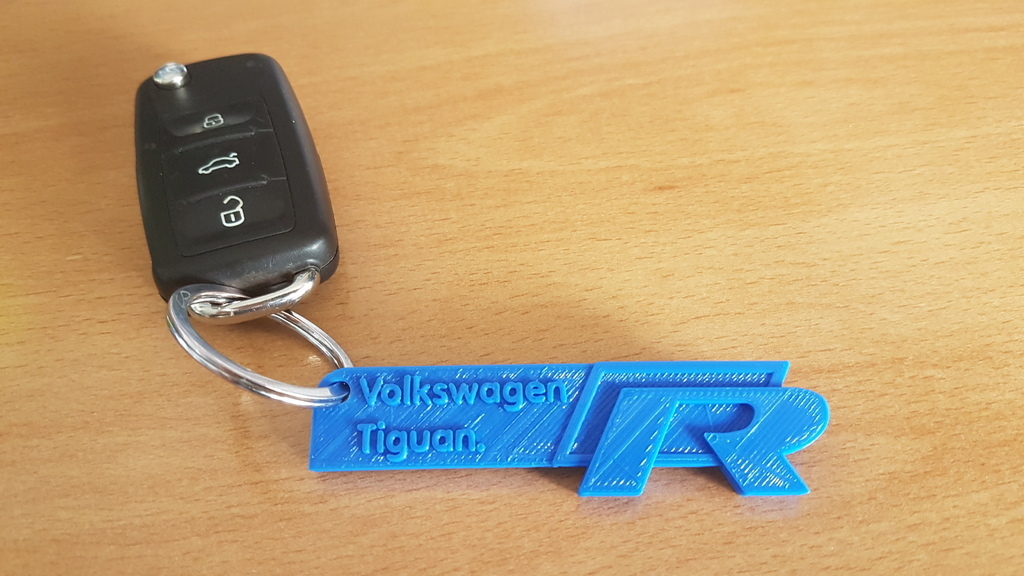 vw tiguan r-line keychain car volkswagen keychains 3D print model - Mito3D