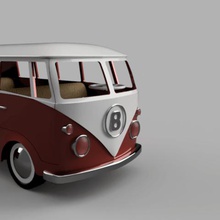 furgone vw lego friends caratteri vari auto hippies caravan 3d print model - Mito3D