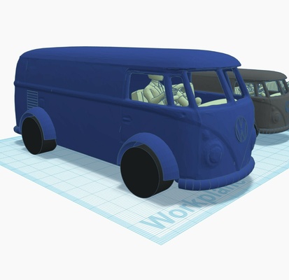 vw van type2 t2 1 32 slot wagen scalextric volkswagen wohnmobil 3d print model - Mito3D