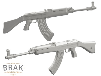 vz 58 + 1 3 scala miniatura fucile ceco esercito modello giocattolo Schermo 3d print model - Mito3D