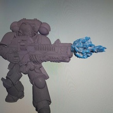 w40 hellblaster muzzle burst marine w40k warhammer plasma 3d print model - Mito3D