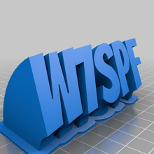 w7spf Placa nombre personalizado oficina 3d print model - Mito3D