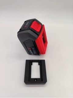 w rth cube battery holder wall mount 3d print model - Mito3D