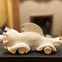 wacky racers mean machine stl various babba hanna mutley dasteredly meanmachine wackyracers 3d print model - Mito3D