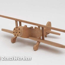 waco upf-7 biplano simplificado cnc láser juego vehículos zenziwerken de juguete stepcraft modelo a escala la madera contrachapada lasercut router avión 3d print model - Mito3D
