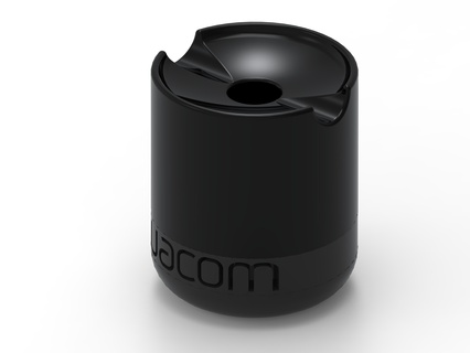 wacom intuos pen stand support pencil thread 3d print model - Mito3D