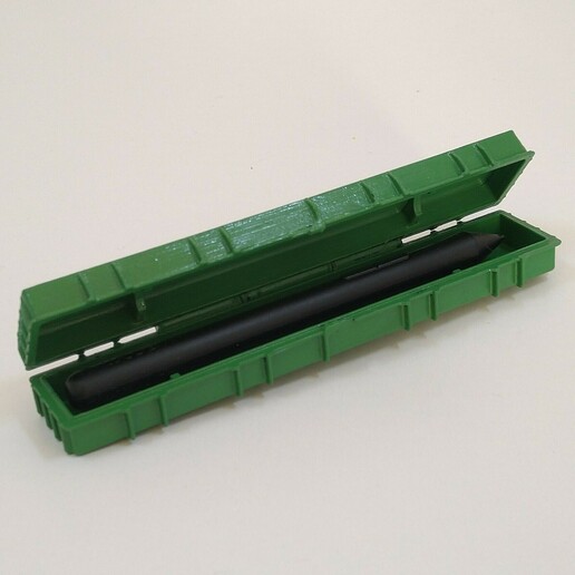 wacom pen case military style box office pencil 3D print model - Mito3D