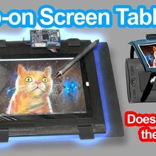 wacomoled intuos 4 + ipad screen holder diy graphics tablet gadget wacom 3d print model - Mito3D
