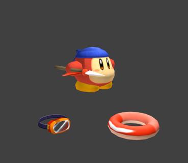 yürüyüş dee gözlük oyun Kirby hayal diyarı bandana 3d print model - Mito3D