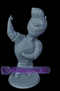 guadare ondulazione elementi elementare arte disney film bambini ragazzi pixar 3d print model - Mito3D