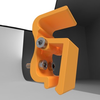 wago 221-413 lever latch mount v10 stl 3mf step 3d print model - Mito3D