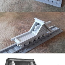 wagon pistolet 2 Jeu Black Power jeux table acw train chemins fer guerre miniatures oldwest 3d print model - Mito3D