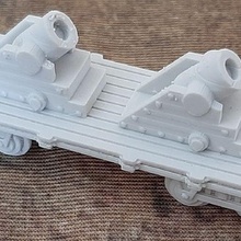 carro pistole gioco potere nero giochi tavolo acw treno locomotiva ferrovia guerra miniature pistola oldwest 3d print model - Mito3D