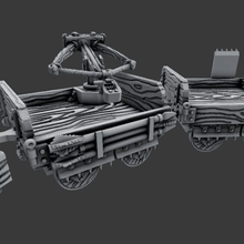 los vagones - dragón de cazadores 28mm juego juguete accesorios rpg pathfinder las miniaturas no molestar 3d print model - Mito3D