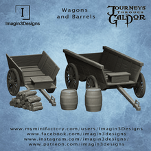 wagons barils 3d print model - Mito3D