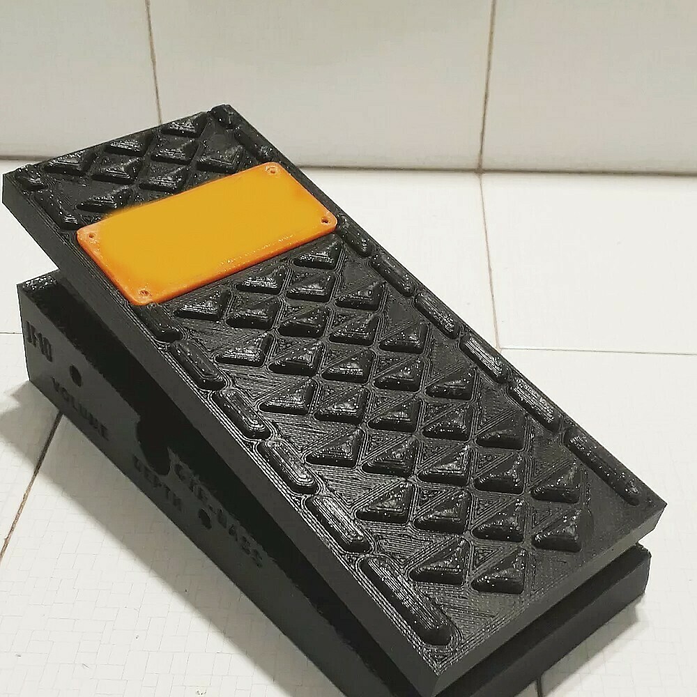 Guau ibanez pedal carcasa alojamiento caso funda caja wah música efecto guitarra instrumento bricolaje diy 3D print model - Mito3D