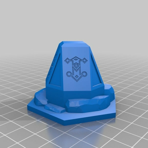 wahammer underworlds single hex terrain - arcane shadespire warhammer toy 3D print model - Mito3D