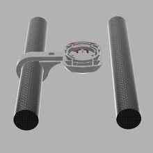 wahoo elemnt tornillo montar aerobar tt barras 3d impresión modelo elemento equipo frente manillar aero GPS pasatiempo bricolaje diy 3d print model - Mito3D