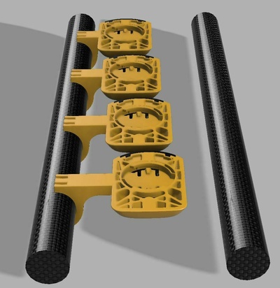 wahoo elemnt bolzen v2 montieren aerobar tt postleitzahl bindungen 3d modell element ausrüstung lenker aero gps hobby diy 3d print model - Mito3D