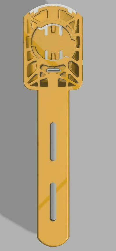 wahoo elemnt bolt v2 spoon mount aero handlebars 3d print model equipment upmount handlebar canyon ergocockpit gps unit hobby diy mechanical parts 3d print model - Mito3D
