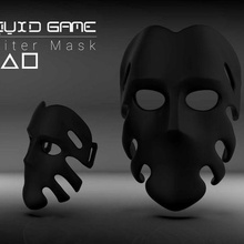 serveur masque calamar Jeu séries 3d print model - Mito3D