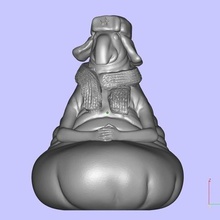 in attesa estate 2017 art sculture homunculus loxodontus 3d print model - Mito3D