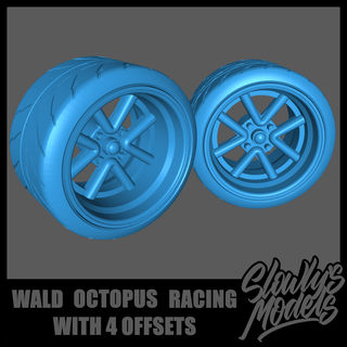 wald octopus racing Various 1/24 1:24 1/25 1:25 scale aoshima revell amt ertl fujimi hasegawa wheel wheels rims 3d print model - Mito3D