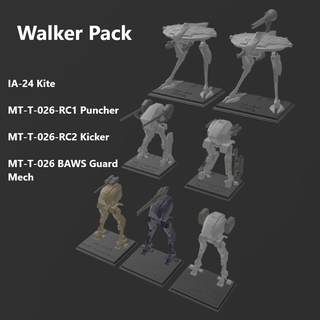walker pack acvi 1 100 scale statue 3d print model - Mito3D